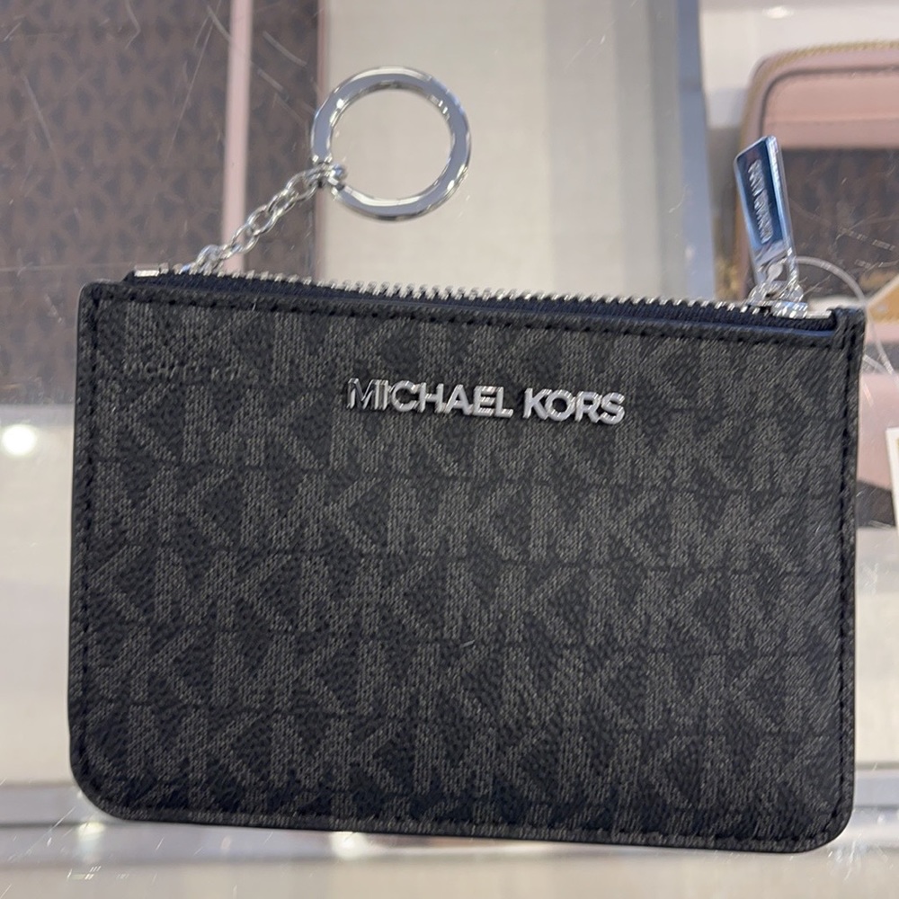 Michael Kors Jet Set Travel Small Leather Top Zip Coin Pouch With ID - Picture 10 of 16